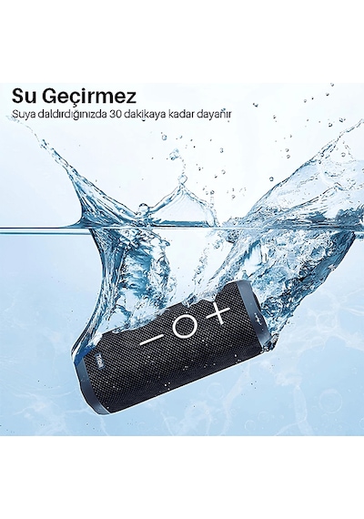 Trıbıt Stormbox 2 Ipx7 Su Geçirmez 24 Saat Oynatma Süresi 2 17w Taşınabilir Dikey Bluetooth Hoparlör Siyah
