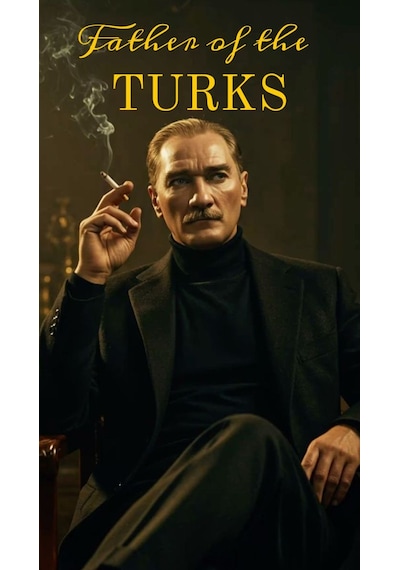 Türklerin Babası Atatürk Kanvas Tablo Ev Duvar Salon Ofis Dükkan Hediyelik Dekarasyon Süsü