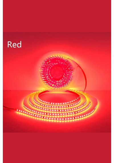 220 Volt Şerit Led Dim Edilebilir 10 Cm De Bir Kesilebilir Kırmızı Ip20 Şerit Led 10 Metre