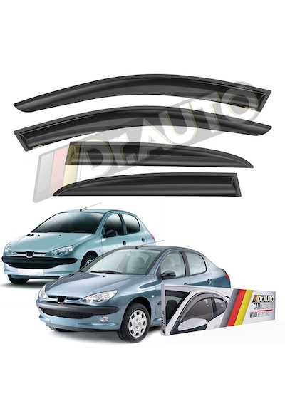 Peugeot 206 1998-2008 Arası Cam Rüzgarlığı 4'lü