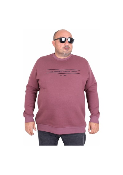 Moc Grande Mocgrande Erkek Büyük Beden Sıfır Yaka 3ip Sweat Original 24203 Eflatun Moc Grande Mocgrande Erkek Büyük Beden Sıfır Yaka 3ip Sweat Original 24203 Eflatun