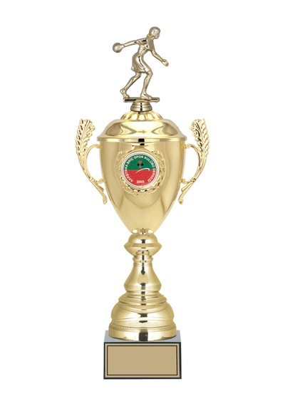 Odak Kupa - Figürlü Kupalar - Bowling Kadın Figürlü Kupalar Fg-080 A - 49 Cm Altın - Beyaz