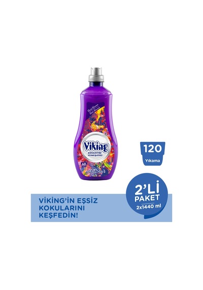 Viking Konsantre Çamaşır Yumuşatıcısı Allstar 2 x 1440 ML