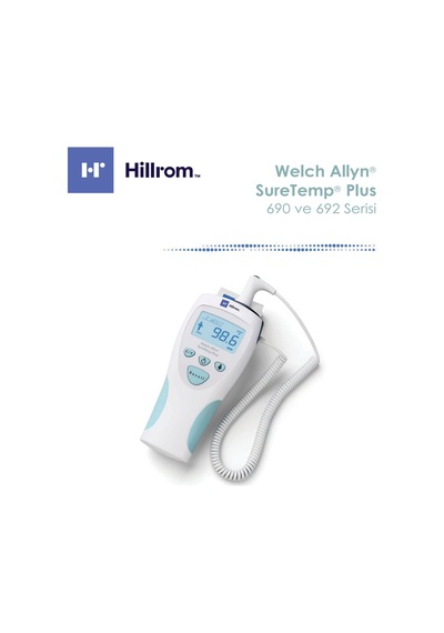 Hillrom Welch Allyn Suretemp Plus 690 Ateş Ölçer Ölçüm Cihazı