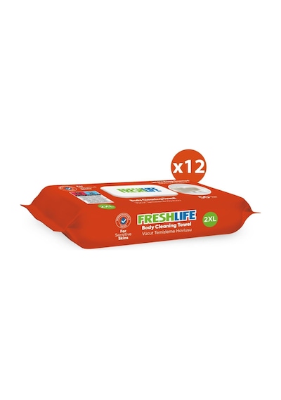 Vücut Temizleme Havlusu 12x50 600 Yaprak Tekli
