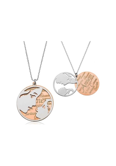 925 Ayar Papatya Silver Anne Bebek Kolye.zarif Popüler Kolye.rose.gold.rodaj Gümüş