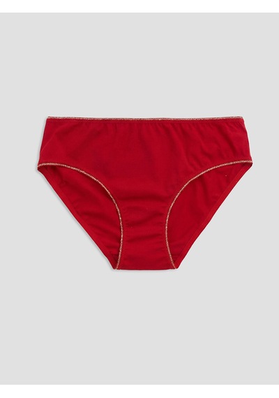 Lcw Dream Kırmızı Siml Detaylı Bikini Külot