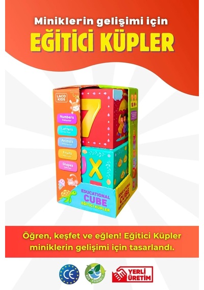Laço Kids Eğitici Küpler Lc7994
