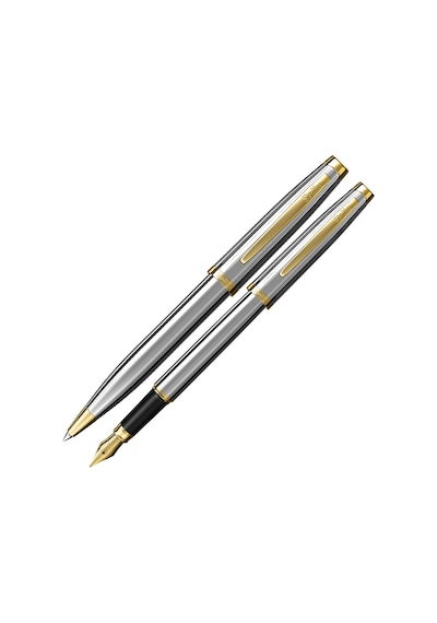 Scrikss 39 Dolma&Tükenmez Kalem Seti Gold Krom