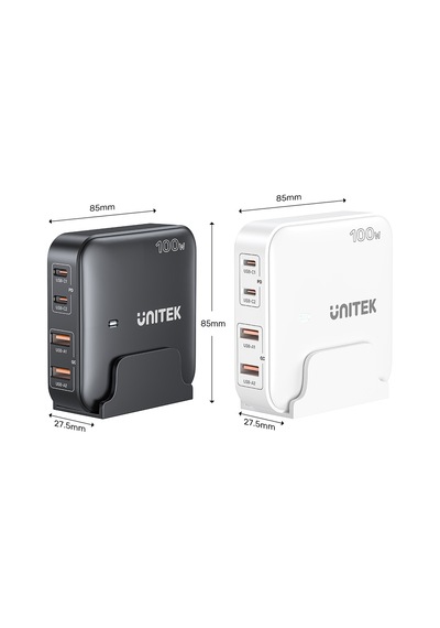 Unitek 100w Masaüstü Gan Şarjistasyon Beyaz P1229awh