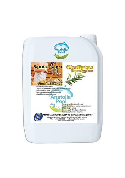Anatolia Pool Sauna Buhar Esansı Okaliptus 5 Lt Sauna Essence Eucalyptus