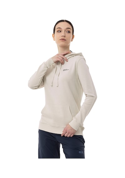 Jack Wolfskin Jack Wolfskın Kadın Sweatshırt Alice Hoody Krem Kapüşonlu Krem Krem