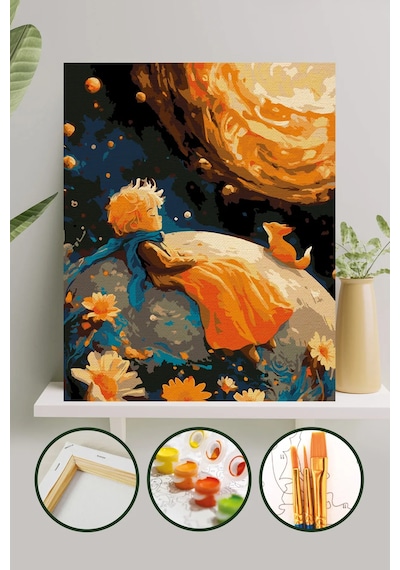 Sayılarla Boyama Tuval Seti 40x50 Cm - Küçük Prens