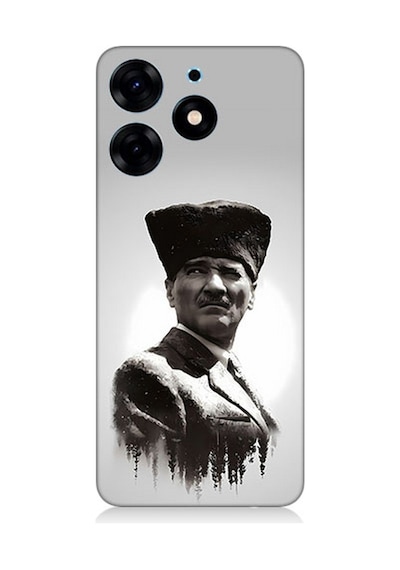 Tecno Spark 10 Pro Uyumlu Silikon Kılıf Mustafa Kemal Atatürk