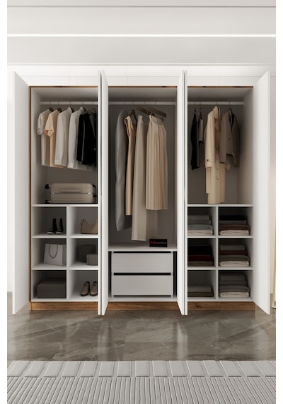 Aeka Ae-2191 Hisar Aynalı 6 Kapaklı Çok Bölmeli Askılı Ve Raflı Geniş Hacimli Gardırop 210x210 Cm Atlantik Çam - Beyaz Aeka Ae-2191 Hisar Aynalı 6 Kapaklı Çok Bölmeli Askılı Ve Raflı Geniş Hacimli Gardırop 210x210 Cm Atlantik Çam - Beyaz