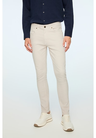 Morven Erkek Taş Denim 5 Cep Slim Fit Jean Kot Pantolon 26ms003032870 Taş