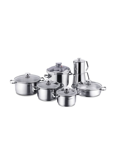 Korkmaz Aqua 14 Parça Hiper Set A1766 Gümüş