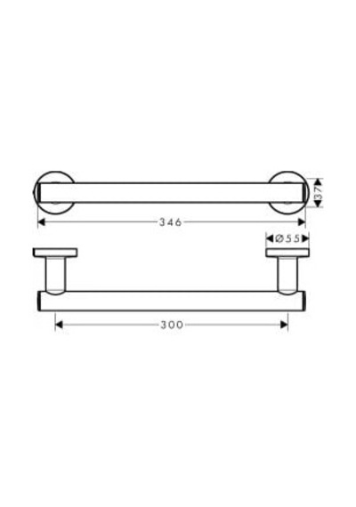 Hansgrohe Logis Tutamak 41713000 Krom