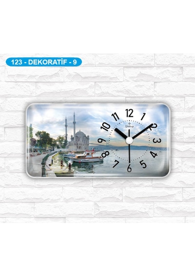 Dekoratif Magnetli Mıknatıslı Buzdolabı Mutfak Duvar Saati (295216089)