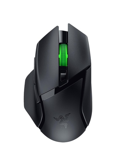 Basilisk V3 X Hyperspeed - Özelleştirilebilir Kablosuz Oyun Mouse'u 9 Özelleştirilebilir Kontrollü İkonik Ergonomik Form, Hyperspeed Kablosuz, 18k Optik Sensör, Chroma Rgb Siyah