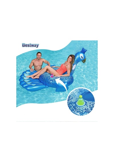 Dev Tavus Kuşu Binici 198x164 Cm Bestway - 41101 Çok Renkli