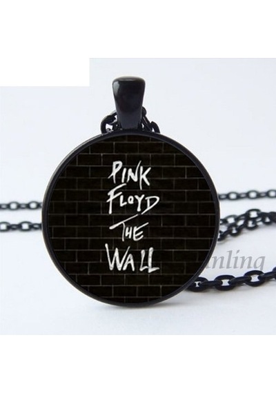7Nota Pf8 Pink Floyd Kolye - Siyah Zincir Ve Çerçeveli