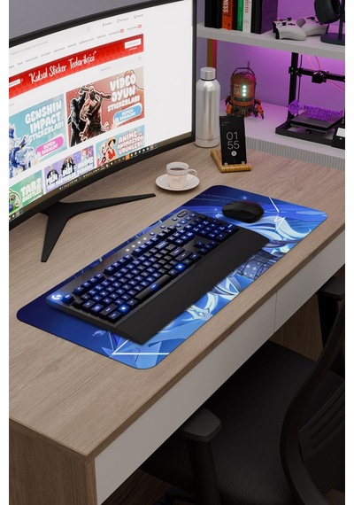 Flins Genshin Impact Anime Oyuncu V1 - 70x30 Xl Gaming Mouse Pad Fare Altlığı