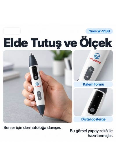 Yues W-913b Ben Alma Kalemi 15 Kademeli Type-c Şarjlı