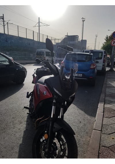 2020-24 Yamaha Mt07 Tracer Uzun Ön Cam Açık Füme Zeus 52 Mt700
