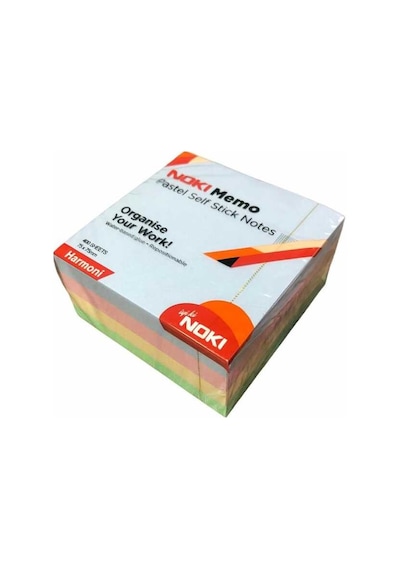 Noki Memo 75X75 Pastel Harmoni Yapışkanlı Küp Blok 400 Yaprak