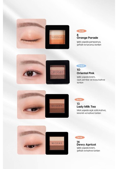 Yumuşak Dokulu, Dökülme Yapmayan 3 Renkli Göz Farı Triple Shadow No.6 Marsala Red Diğer