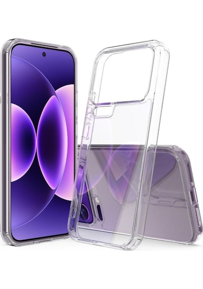 Xiaomi 17 Pro Max Uyumlu Silikon Kılıf - Darbe Emici Kamera Korumalı Esnek Kapak - Şeffaf Şeffaf
