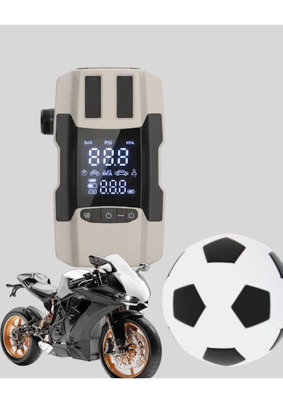 12.000 Mah Akü Takviye Powerbank Dahili Hava Dijital Ekranlı Cn