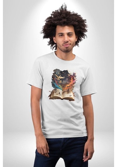 Hikaye Roman Kitabı Gerçekleşti Unisex Unisex Beyaz Organik Baskılı T-shirt Penye Yüksek Kalite Beyaz Hikaye Roman Kitabı Gerçekleşti Unisex Unisex Beyaz Organik Baskılı T-shirt Penye Yüksek Kalite Beyaz