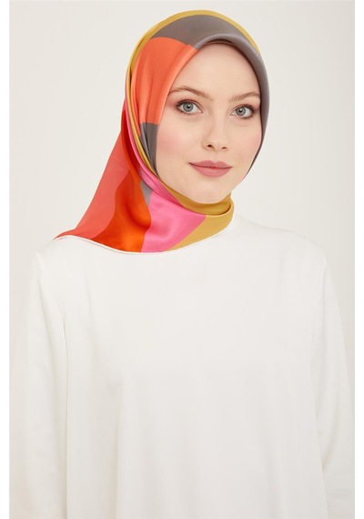 Armine Twill İpek Eşarp 24ya9148 55 - Desenli