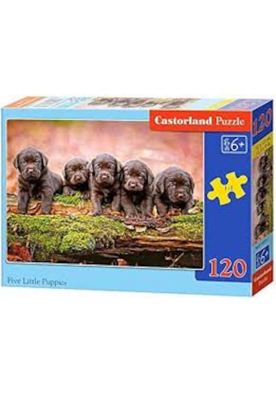Castorland 120 Parça Beş Köpek Yavrusu