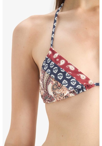 Defacto Regular Fit Desenli Bikini Üstü-fall İn Love E4892ax25smnv247 Lacivert