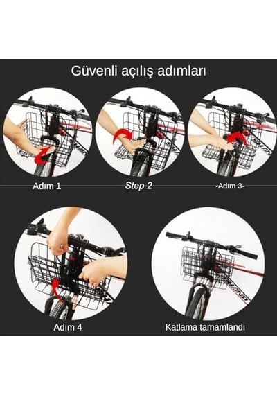 Bisiklet Ön Sepeti,bisiklet Sepetleri,ön Saplı Katlanabilir Bisiklet 2