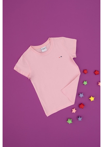 U.S. Polo Assn.  Erkek Çocuk Açık Pembe Basic Bisiklet Yaka Tişört 50306548-VR078