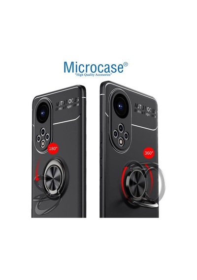 Microcase Honor 50 Focus Serisi Yüzüklü Kilif - Siyah 536337063
