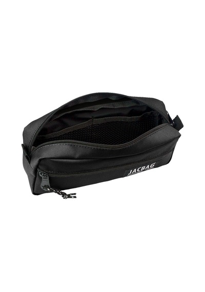 Jacbag Dual Zıp-iki Fermuarlı Kalemkutu Siyah