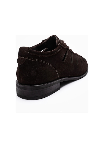 Luvishoes Astron Kahverengi Süet Hakiki Deri Kadın Yazlık Casual Ayakkabı