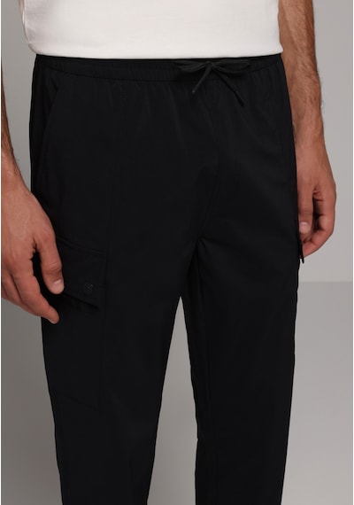 Colin's Colins Slim Fit Orta Bel Lastikli Paça Erkek Siyah Pantolon Cl1079709 Q1.v1 Blk