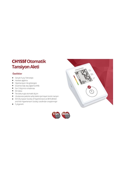 Rossmax Ch155f Üst Kol Tipi Otomatik Tansiyon Aleti 2 Yıl Garantili