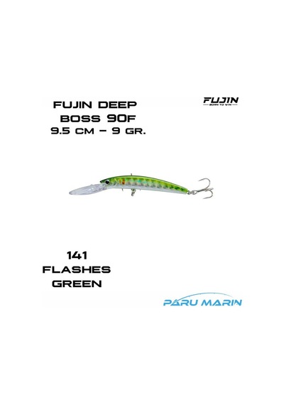 Fujin Deep Boss 90f 9cm Maket Balık 141 Flashes Green