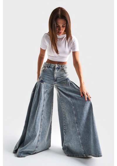 Itsbasic Kadın T.kot Rengi 3s5-65 Elephant Leg Süper Bol Kesim %100 Koton Denim Jean Kırmızı Itsbasic Kadın T.kot Rengi 3s5-65 Elephant Leg Süper Bol Kesim %100 Koton Denim Jean Kırmızı