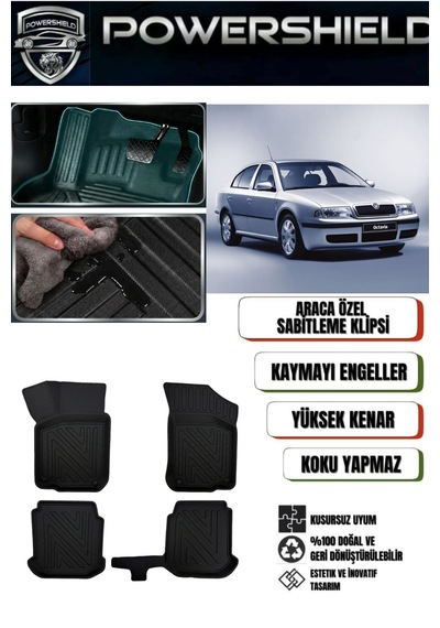 Skoda Octavia 1996-2003 Araca Özel Premium 5d Havuzlu Oto Paspas Takımı 1 Powershıeld Skoda Octavia 1996-2003 Araca Özel Premium 5d Havuzlu Oto Paspas Takımı
