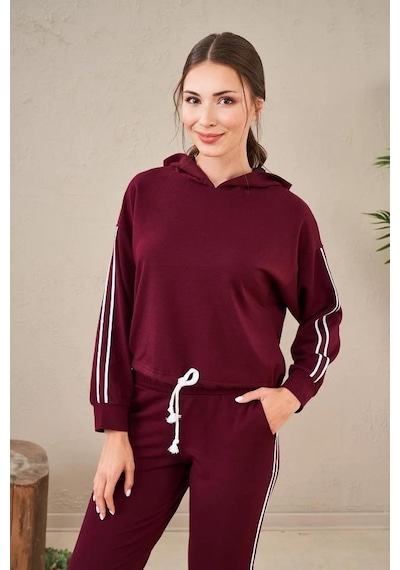 Pjs 23574 Kapüşonlu Kadın Eşofman Takım 001