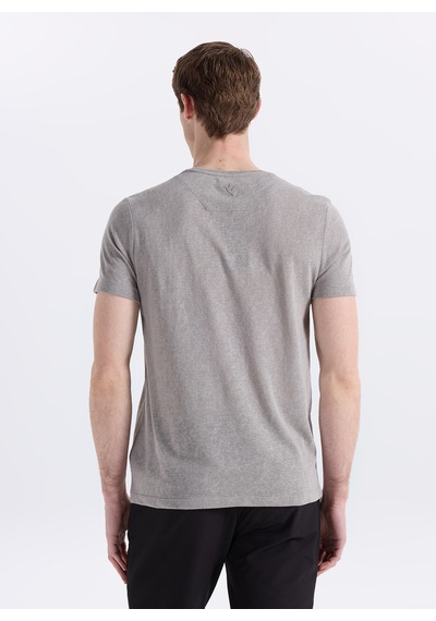 Fabrika Gri Erkek Pamuklu T-shirt F6sm-tst 2900