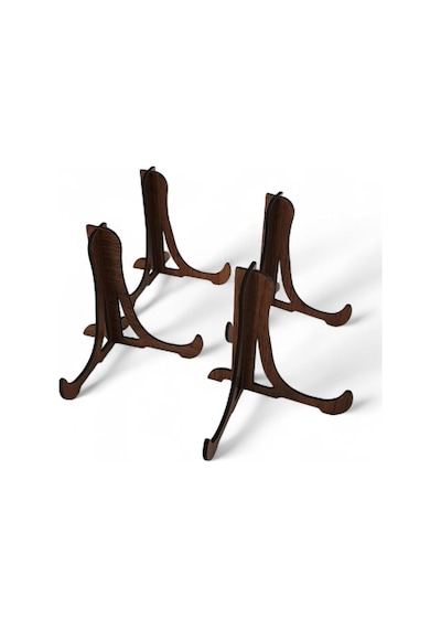 Ayrex Tabak Ve Süs Levhaları Gerçek Ahşap 4'lü Teşhir Ayağı 10 Cm X 10 Cm Stand Diğer